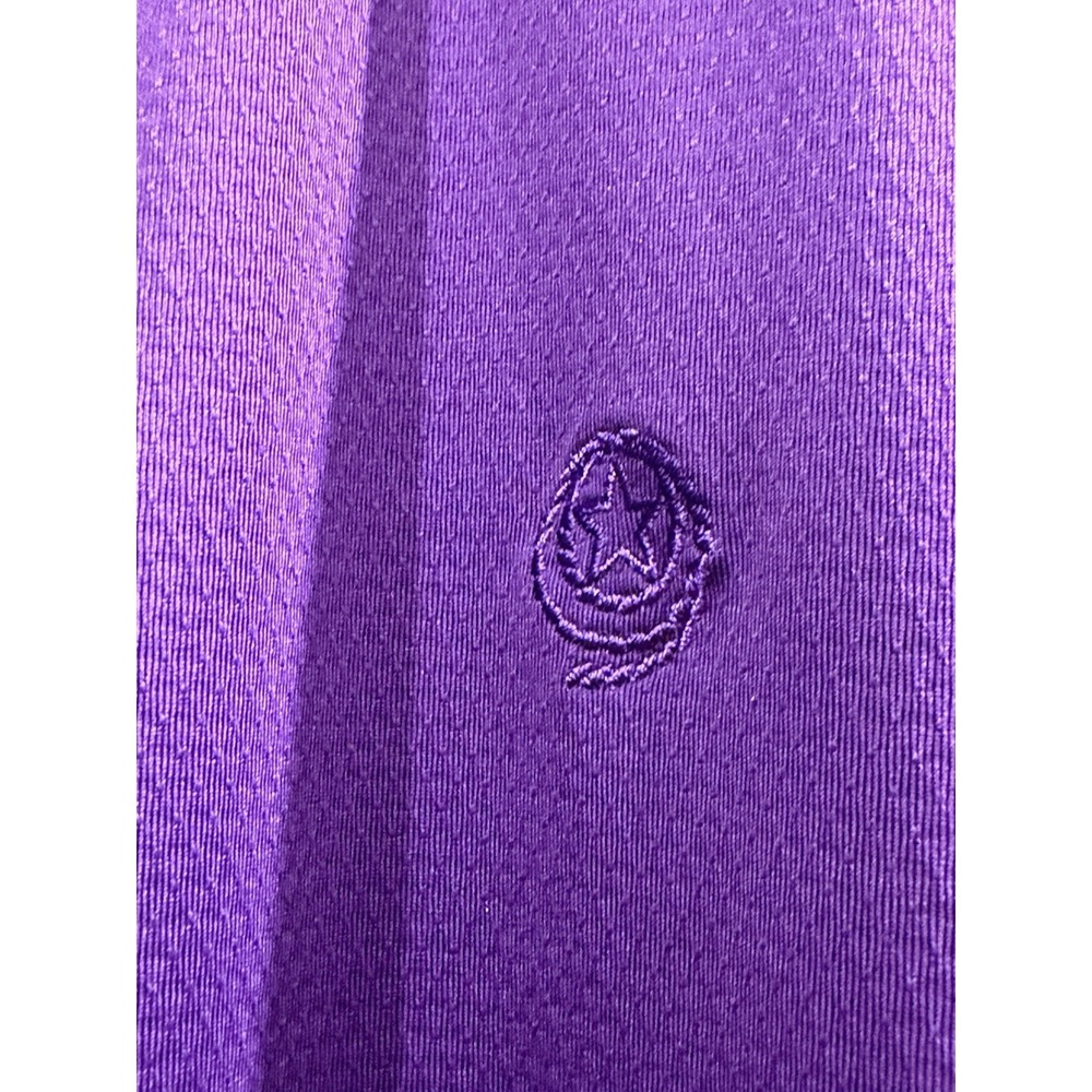 George Strait Purple Polo Shirt Men's XL Collared 93% Polyester Short Sleeve - Picture 4 of 4